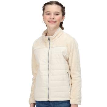 Regatta Girls Keelan Full Zip Fluffy Insulated Fleece Jacket 5-6 Years - Chest 59-61cm (Height 110-116cm)