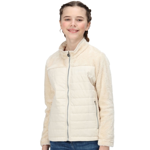 Regatta Girls Keelan Full Zip Fluffy Insulated Fleece Jacket 11-12 Years - Chest 75-79cm (Height 146-152cm)