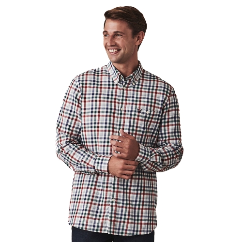 Crew Clothing Mens Long Sleeve Classic Check Flannel Shirt S - Chest 38-39.5'