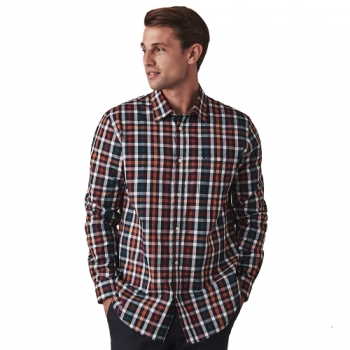 Crew Clothing Mens Long Sleeve Classic Poplin Check Shirt S - Chest 38-39.5'