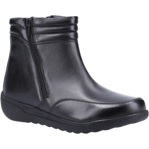 Fleet & Foster Womens Morocco Twin Zip Leather Ankle Boots UK Size 4 (EU 37)