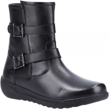 Fleet & Foster Womens Zambia Zip Up Leather Mid Boots UK Size 4 (EU 37)