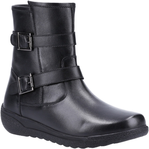 Fleet & Foster Womens Zambia Zip Up Leather Mid Boots UK Size 6 (EU 39)