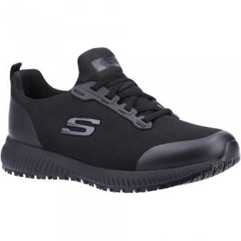 Skechers Womens Squad Wide Slip Resistant Safety Shoes UK Size 3 (EU 36)