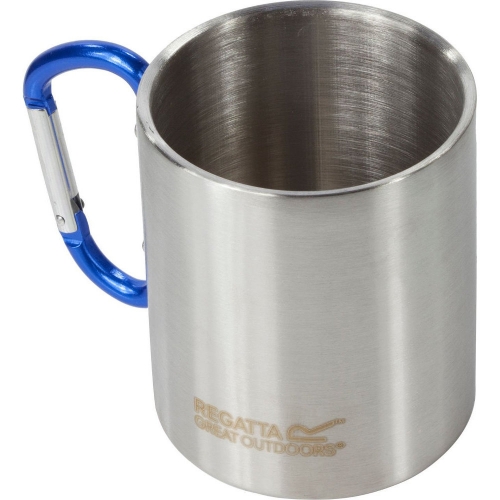 Regatta Stainless Steel Mug & Karabiner Camping Cup One Size