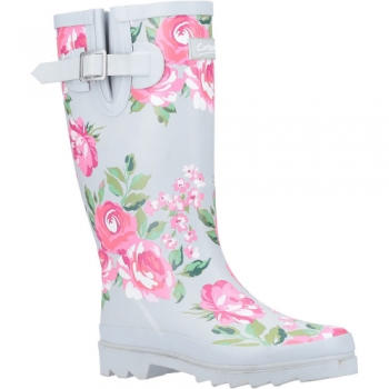 Cotswold Womens Blossom Slip On Matte Wellington Boots UK Size 8 (EU 41)