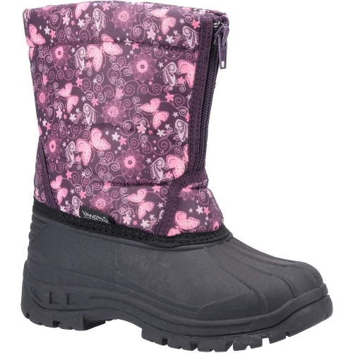 Cotswold Girls Iceberg Zip Up Lightweight Snow Winter Boots UK Size 12 (EU 31)