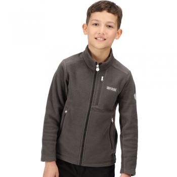 Regatta Boys Marlin Vii Full Zip Reflective Fleece Jacket 5-6 Years - Chest 59-61cm (Height 110-116cm)