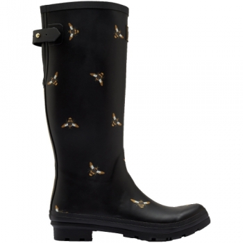 Joules Womens Welly Printed Waterproof Wellington Boots UK Size 4 (EU 37, US 6)