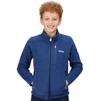 Regatta Boys Marlin Vii Full Zip Reflective Fleece Jacket 3-4 Years - Chest 55-57cm (Height 98-104cm)