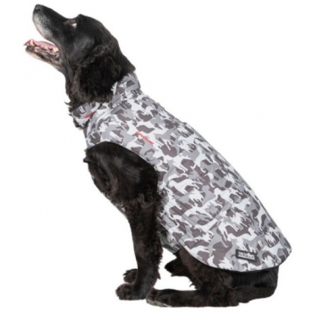 Trespass Charly Waterproof Windproof Printed Dog Rain Coat L - Back 21.6', Torso 35.4', Neck 19.7'