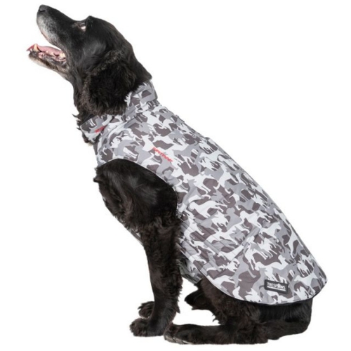 Trespass Charly Waterproof Windproof Printed Dog Rain Coat XS - Back 13.8', Torso 23.6', Neck 13.8'