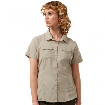 Craghoppers Womens Nosi Life Adventure Short Sleeve Shirt 20 - Bust 44' (112cm)