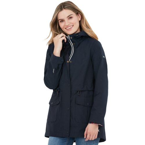 Joules Womens Rushmere Waterproof Technical Rain Coat UK 10- Bust 35', (89cm)