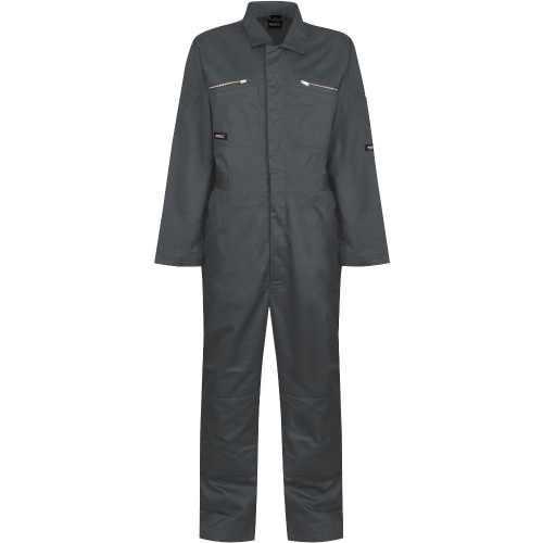 Regatta Professional Mens Pro Zip Durable Coveralls 3XLL- Waist 46-48', (117-122cm), Inside Leg 33'