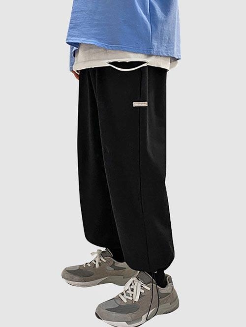 ZAFUL Men's Loose Fit Drawstring Cuff Casual Baggy Sweatpants 2xl Black