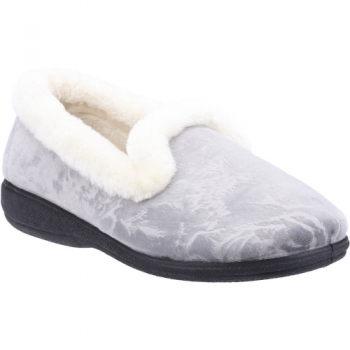 Fleet & Foster Womens Adelaide Velour Memory Foam Slippers UK Size 5 (EU 38)