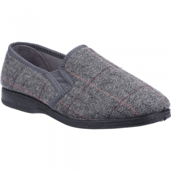 Fleet & Foster Mens Mitchell Slip On Durable Slippers UK Size 11 (EU 45)