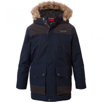 Craghoppers Boys Peyton Waterproof Parka Jacket Coat 5-6 Years - Chest 23.25-24' (59-61cm)