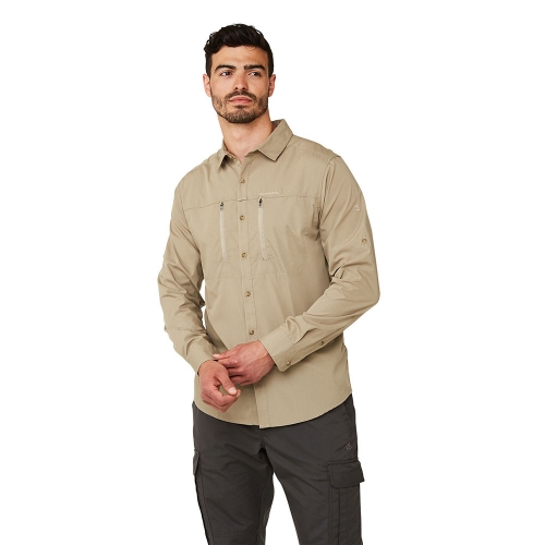 Craghoppers Mens Kiwi Boulder Long Sleeve Nosi Defence Shirt XXL - Chest 46' (117cm)