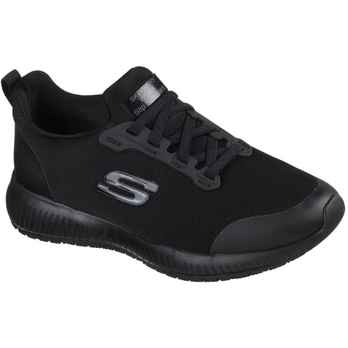 Skechers Womens Squad Slip Resistant Lace Up Safety Trainers UK Size 2 (EU 35)