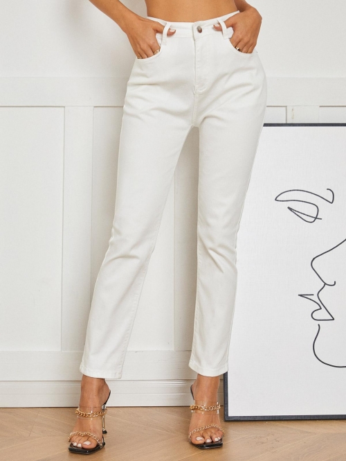 Five-pocket Skinny Jeans 31 White