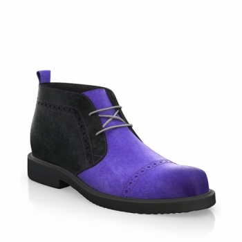 Men`s Chukka Boots - Purple Rain