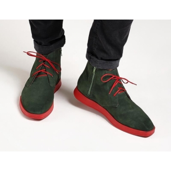 Men`s Square Toe Flat Ankle Boots 18043