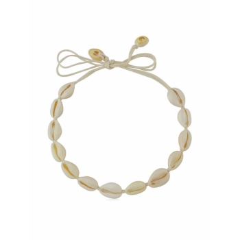 Cowrie Shell Rope Choker Necklace For Women