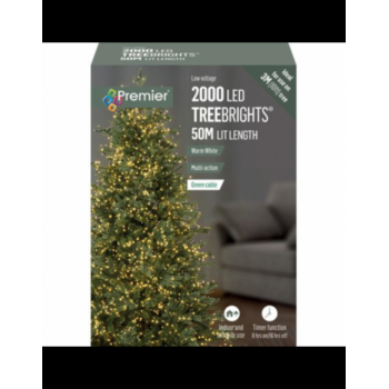 Premier 2000 Multi Action LED Treebrights with Timer (Warm White)