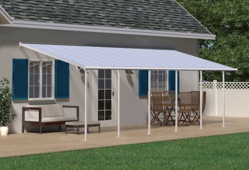 Palram-Canopia 3x8.51m Sierra Veranda Patio Cover White - Clear