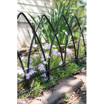 Panacea Gothic Arch Garden Edge 38 x 60cm (Black)