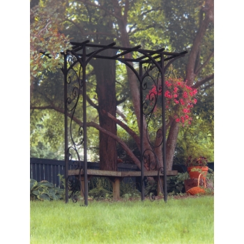 Panacea Garden Arch with Vines (Black)