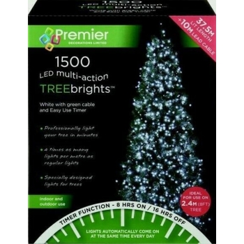 Premier 1500 Multi Action LED Treebrights With Timer (White)