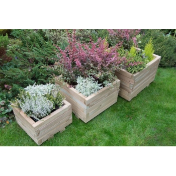 Forest Garden Kendal Square Planter (Set of 3)