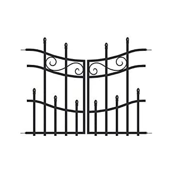 Panacea Mini Kensington Finial Gate 76 x 93cm (Black)