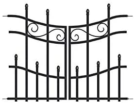 Panacea Mini Kensington Finial Gate 76 x 93cm (Black)