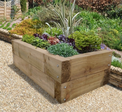 Forest Garden Sleeper Raised Bed