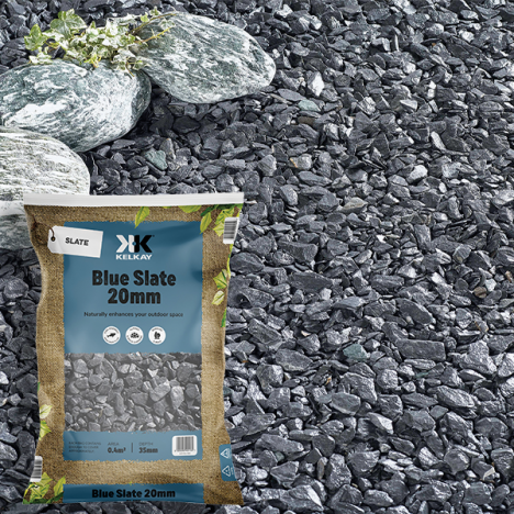 Kelkay Blue Slate Bulk Bag 20mm