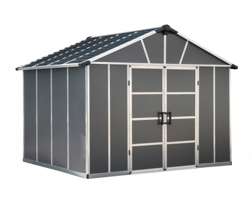 Palram 11x9 Yukon Shed (Dark Grey - No Floor)