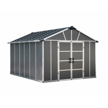 Palram-Canopia 11x13.1 Yukon Shed (Dark Grey - No Floor)