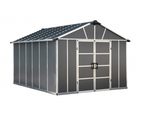 Palram-Canopia 11x13.1 Yukon Shed (Dark Grey - No Floor)