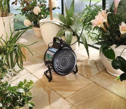 Bio Green Palma 2kw Greenhouse Heater with Standard Thermostat