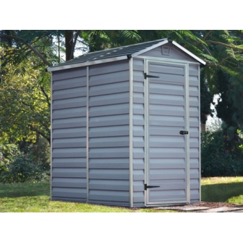 Palram-Canopia 4x6 Skylight Shed (Grey)