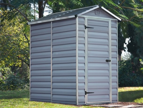 Palram-Canopia 4x6 Skylight Shed (Grey)