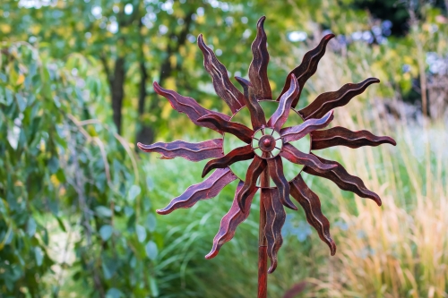 Jonart Design Solstice Burnished Gold Wind Spinner