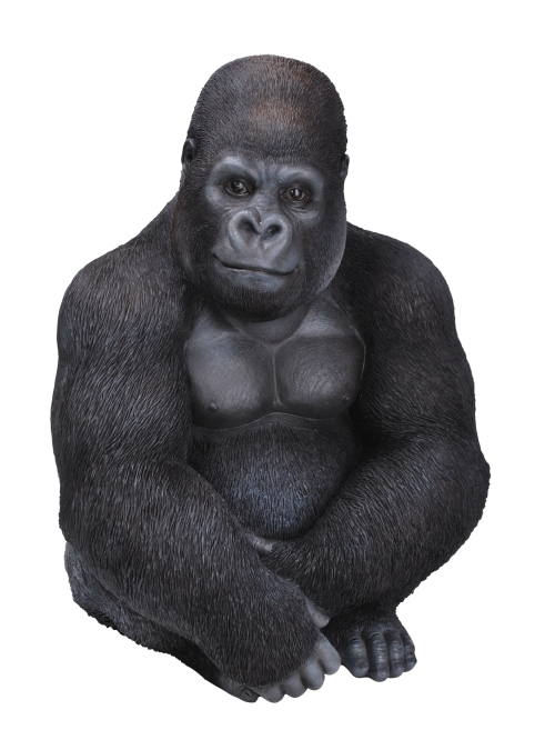 Vivid Arts Real Life Sitting Gorilla - Size D