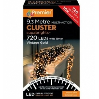 Premier 720 Multi-Action 9.3m LED Supabrights (Vintage Gold)