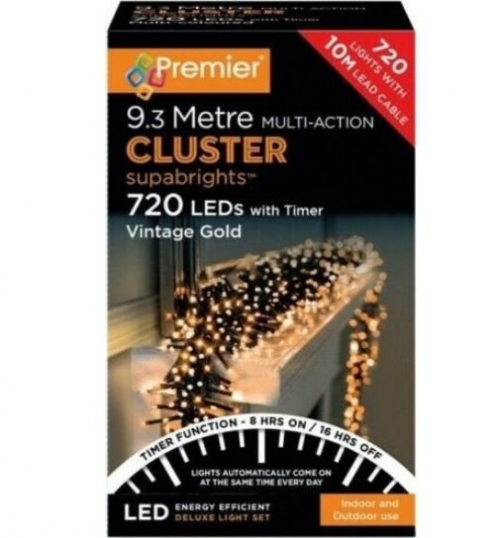 Premier 720 Multi-Action 9.3m LED Supabrights (Vintage Gold)