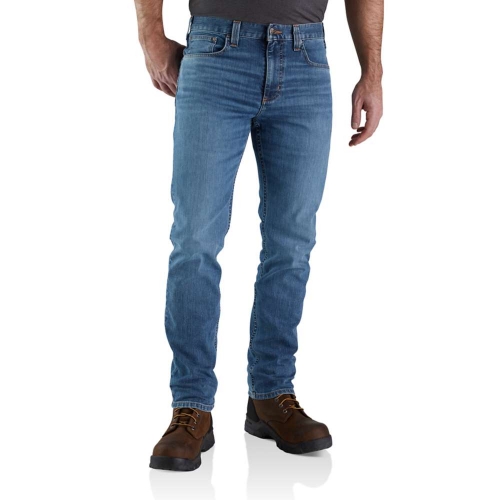 Carhartt Mens Rugged Flex Straight Slim Tapered Denim Jeans Waist 32' (81cm), Inside Leg 30' (76cm)